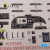 KELIK K72159 ARMSTRONG WHITWORTH WHITLEY MK.V - interior 3D decals for Airfix kit 1/72